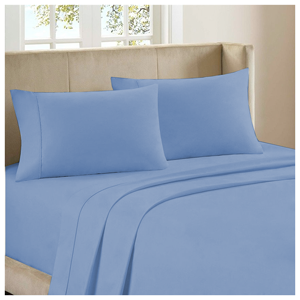 BedClothes Luxury 4-Piece Bamboo Comfort Bedding Sheet Set - Baby Blue - Queen
