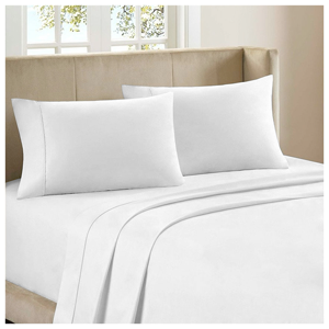 Bedclothes Luxury 4-piece Bamboo Comfort Bedding Sheet Set - White - King