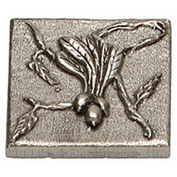 Phdt-2-np Antique Brass Beet Tile With Vine, 2 X 2 Inch