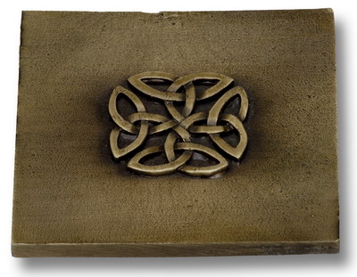 Phdt-2-np Antique Brass Celtic Tile, 4 X 4 Inch