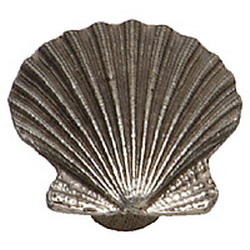 Phdk-34-ag Sea Shell Cabinet Knob, Antique Bronze