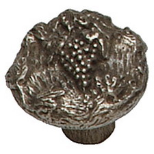 Phdk-39-ag Round Grape Cabinet Knob, Antique Bronze