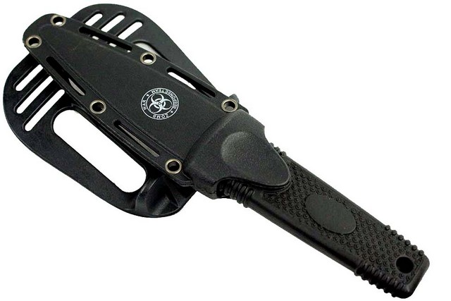 8162 Zombiewar Black Boot Hunting Knife with Sheath, 1 x 40 in.