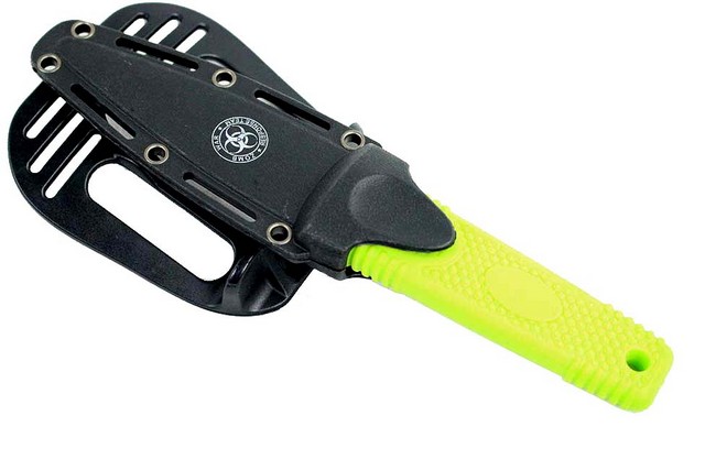 8164 Zombiewar Green Boot Hunting Knife with Sheath, 3-9 x 42 in.
