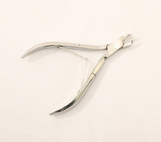 Jaw Double-spring Nickel Cuticle Nipper, 4 In.