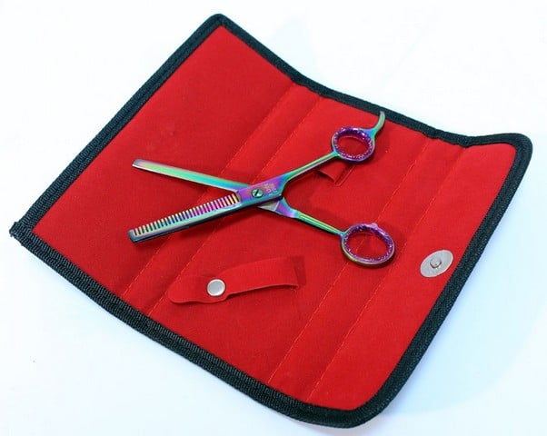 Professional Hair Cutting Multi Color Razor Edge Thinning Scissors, 6.5 In.