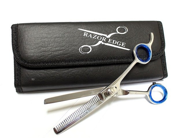 12118 Professional Hair Cutting Razor Edge Thinning Scissors, 6.5 In.