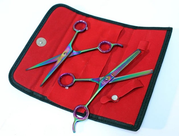 11506 Professional Hair Cutting Multi Color Razor Edge Barber & Thinning Scissors