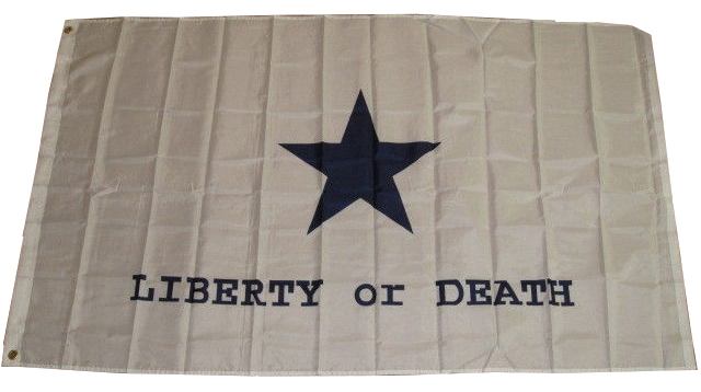 7035 Super Polyester Goliad Battle Liberty Or Death Flag, 3 X 5 In.