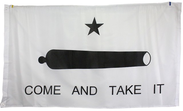 7027 Super Polyester Gonzalez Come & Take It Flag Indoor Outdoor, 3 X 5 In.