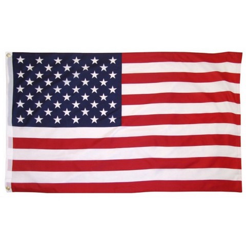 7028 Cotton Usa Flag Indoor Outdoor, 3 X 5 Ft