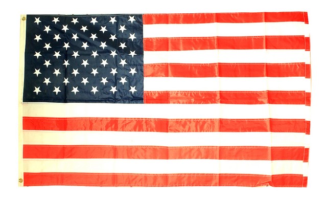 7036 American Flag Nylon Embroided Stars, 3 X 5 In.