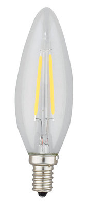 41067-ul Candle Torpedo Bulb, Full-glass Body, 25 Watt