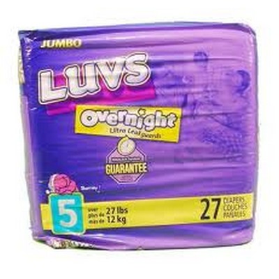 UPC 037000262305 product image for Luvs 4147 Overnight Ultra Leakguard Size 5 Diaper Case Of 4 | upcitemdb.com