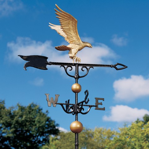 46 In. Eagle Weathervane - Gold-bronze