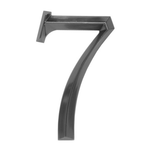 11097 6 In. Classic House Number 7 - Polished Nickel