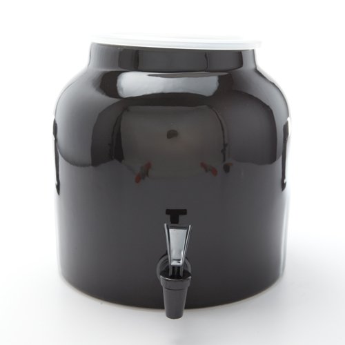 Pkds131 Solid Black Design Water Dispenser Crock