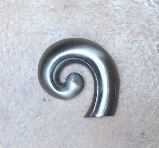 Dhk9-brs Spiral Arc Knob, Antique Brass