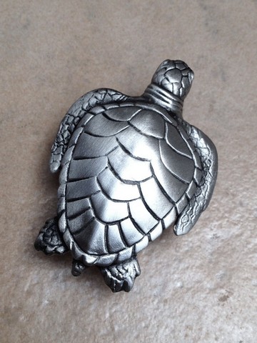 Dhk57-sh Sea Turtle Knob, Shiny