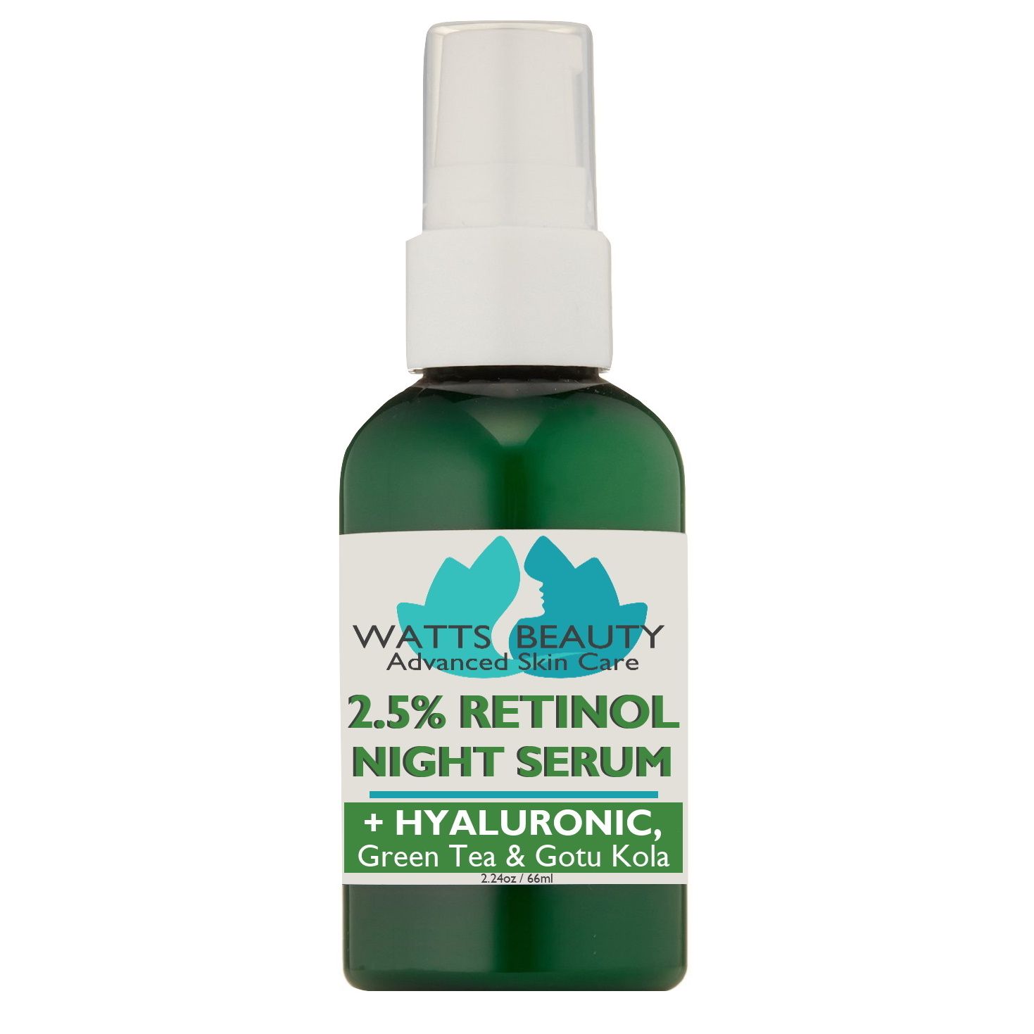 Antiaging 2.5% Retinol Gel Serum Enhanced With 50 Hyaluronic Acid, 2.24 Oz