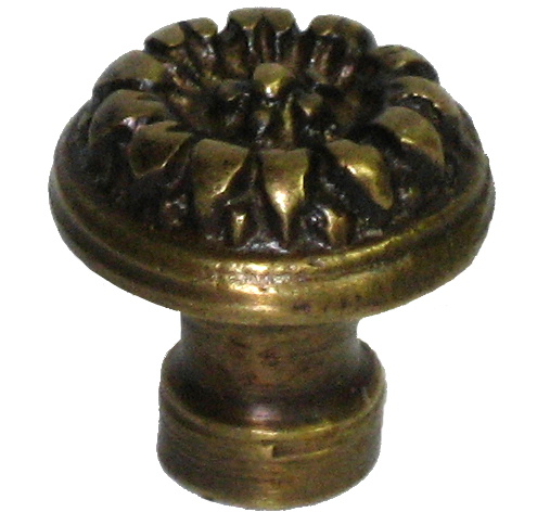 Hkn6012 Round Floral Knob, Small