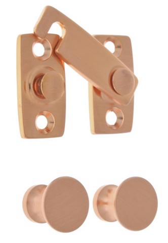 UPC 815386013977 product image for 21021-008 Solid Brass Shutter Bar Kit, Bright Copper | upcitemdb.com