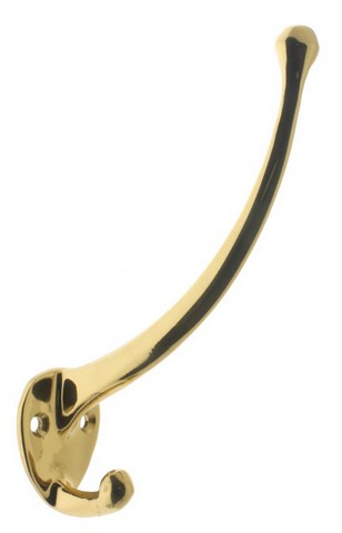 UPC 815386012321 product image for 17011-003 Solid Brass Garment Hook, Polished Brass | upcitemdb.com