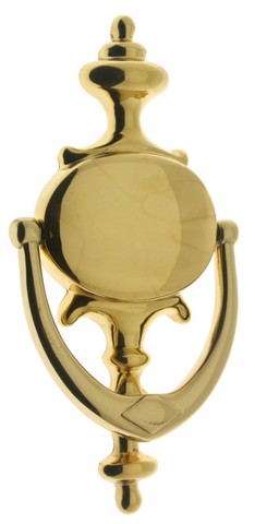 20016-003 Solid Brass Claremont Knocker, Polished Brass