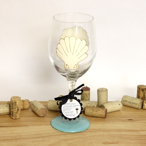 Be-sclp Scallop Shell Wine Glass