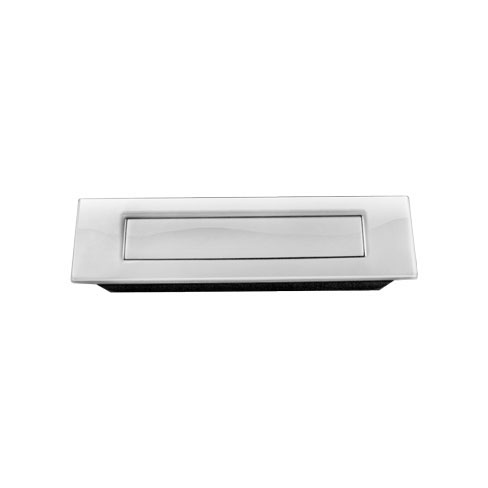 155 Mm Oval Flush Pull With Spring Loaded Cover, Satin Us32d - 630 Stainless Steel