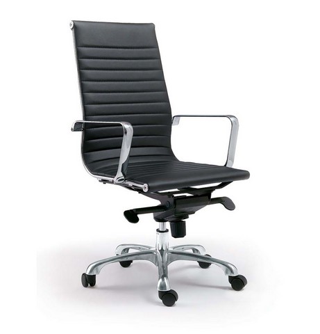 Zm-1001-02 Omega Office Chair, High Back, Black