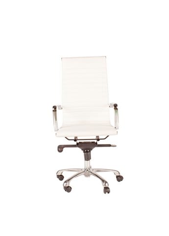 Zm-1001-18 Omega Office Chair, High Back, White