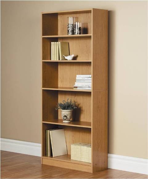 5 Shelf Bookcase Oak
