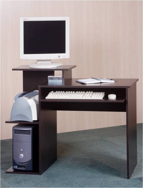 Orion 42418 Computer Desk With Hutch Black Oak Orion 43243 Student Computer Desk Chocolate