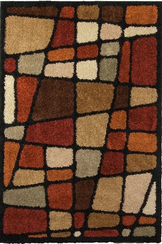 1734 Shag-ri-la Streetfair Multicolor Accent Rug, 2.58 X3.75 Ft.