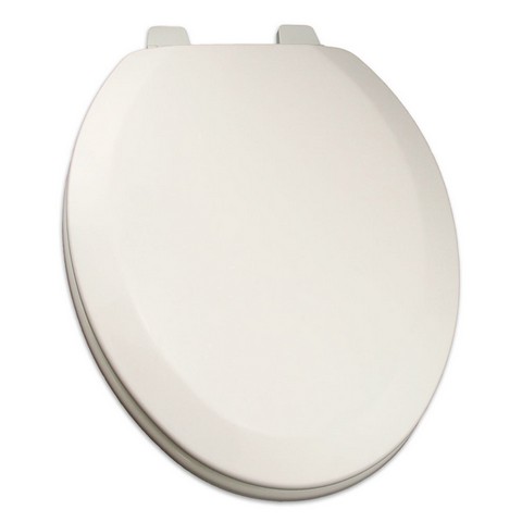 Deluxe Molded Wood Elongated Toilet Seat, White