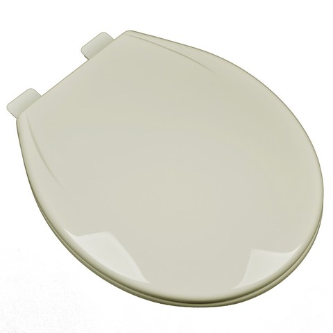 2f1r6-01 Slow Close Plastic Round Front Contemporary Design Toilet Seat, Bone