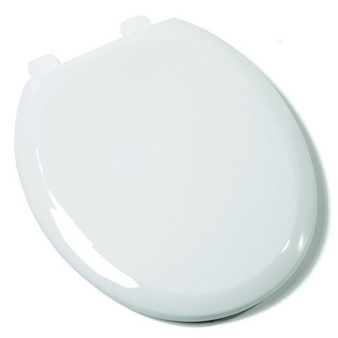 Slow Close Premium Plastic Round Toilet Seat, White