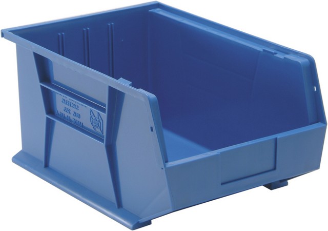 Quantum Storage QUS255BL Ultra Stack & Hang Bin- Blue - 16 x 11 x 8 in.