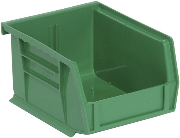 Quantum Storage  Ultra Stack & Hang Bin- Green - 5.37 x 4.12 x 3 in.