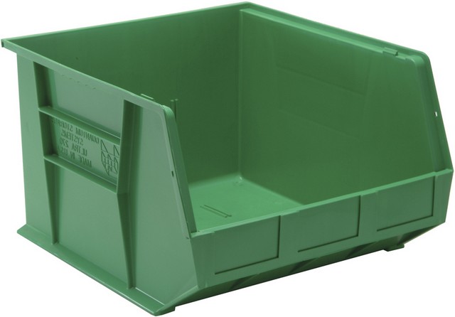 Quantum Storage QUS270GN Ultra Stack & Hang Bin- Green - 18 x 16.5 x 11 in.