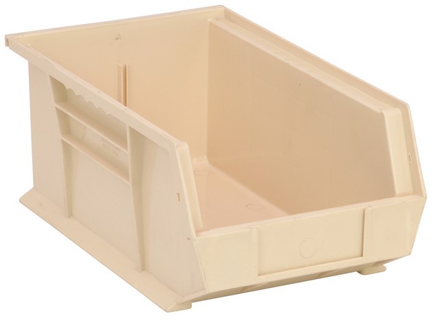 Quantum Storage QUS241IV Ultra Stack & Hang Bin- Ivory - 13.62 x 8.25 x 6 in.