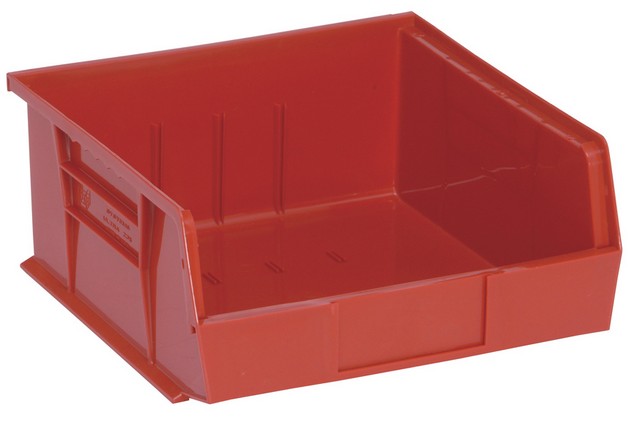 Quantum Storage QUS235RD Ultra Stack & Hang Bin- Red - 10.87 x 11 x 5 in.