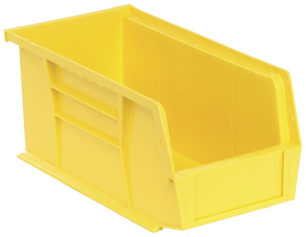 Quantum Storage QUS230YL Ultra Stack & Hang Bin- Yellow - 10.87 x 5.5 x 5 in.