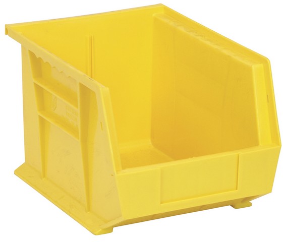 Quantum Storage QUS239YL Ultra Stack & Hang Bin- Yellow - 10.75 x 8.25 x 7 in.