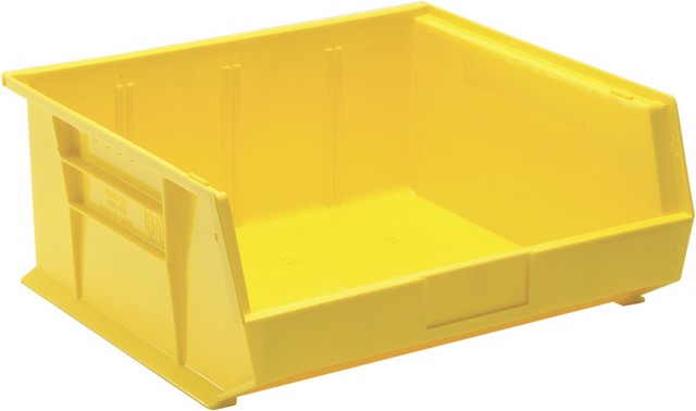 Quantum Storage QUS250YL Ultra Stack & Hang Bin- Yellow - 14.75 x 16.5 x 7 in.