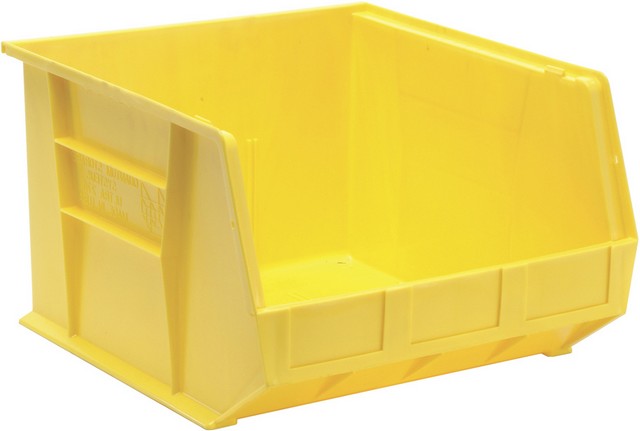 Quantum Storage QUS270YL Ultra Stack & Hang Bin- Yellow - 18 x 16.5 x 11 in.