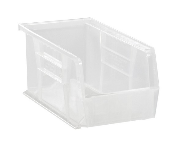 Quantum Storage  Ultra Stack & Hang Bin - Clear - 10.87 x 5.5 x 5 in.