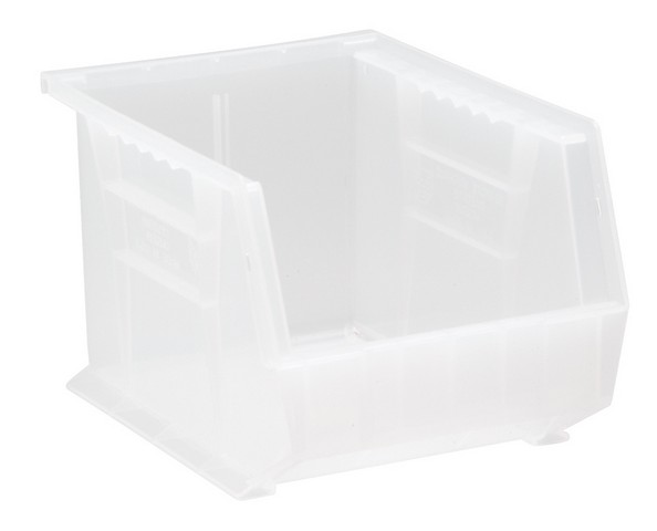 Quantum Storage QUS239CL Ultra Stack & Hang Bin, Clear - 10.75 x 8.25 x 7 in.