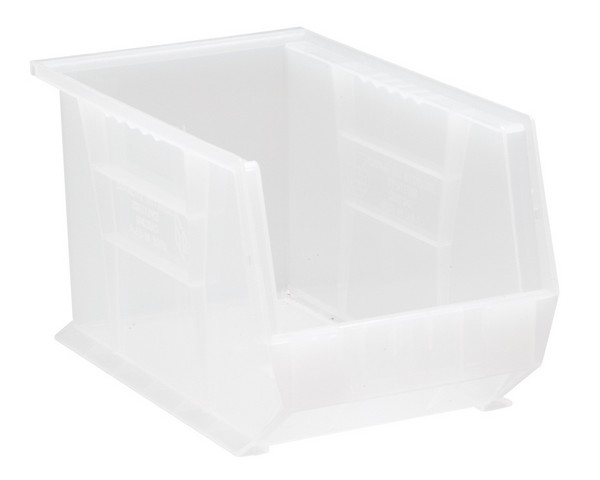 Quantum Storage QUS242CL Ultra Stack & Hang Bin, Clear - 13.62 x 8.25 x 8 in.